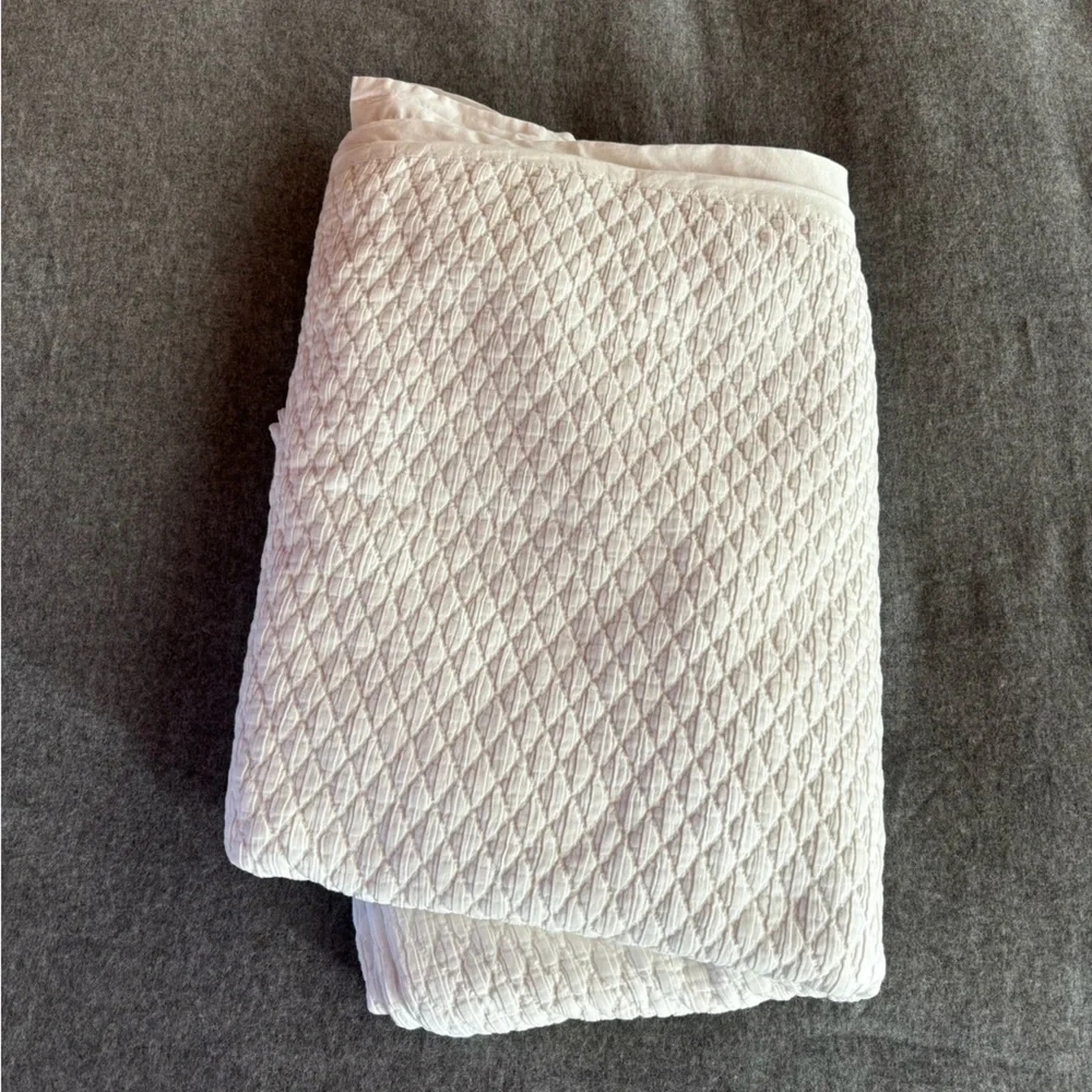 West Elm Organic Cotton Quilted Duvet